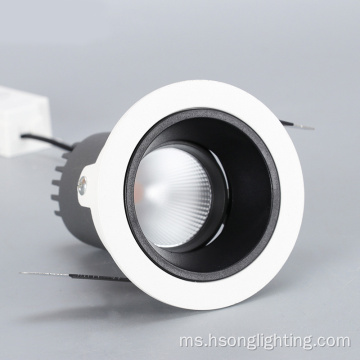 HSONG 10W Downlight Lead untuk Supermarket Hotel dengan Perubahan Warna LED COB Tenaga Tinggal